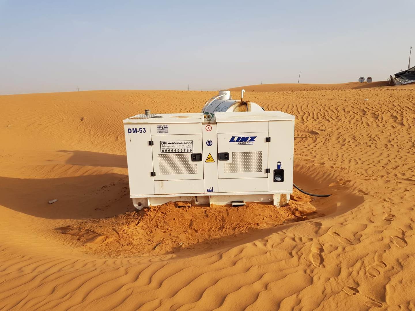 White Dream generator installed on open desert site