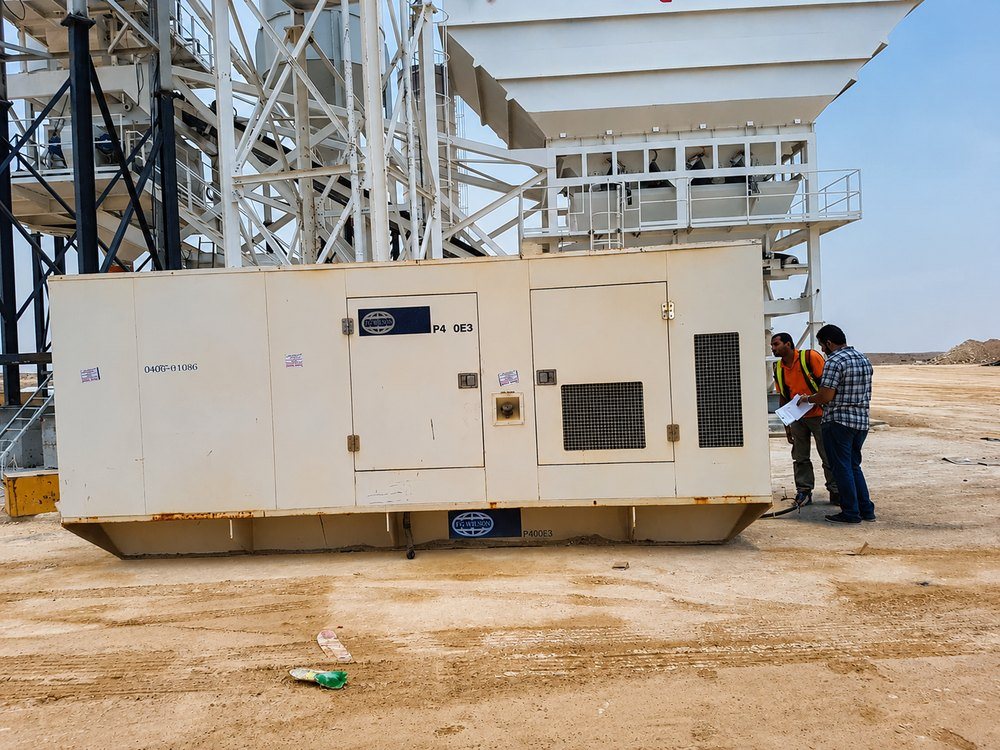 Al Falah Ready-Mix industrial generator maintenance by White Dream