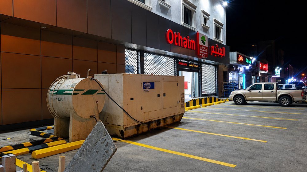 Abdullah Al Othaim Markets emergency generator rental by White Dream