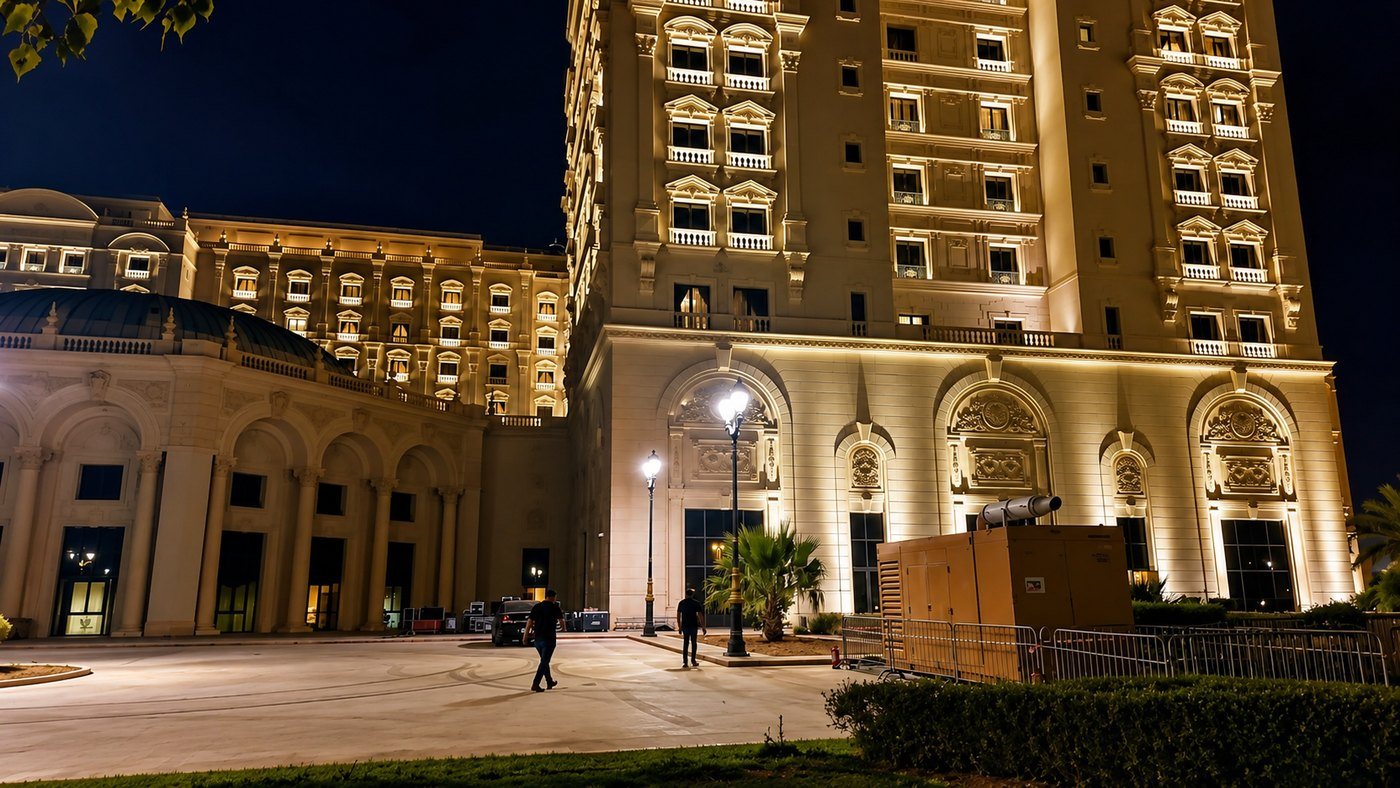 The Ritz Hotel Riyadh generator rental project by White Dream