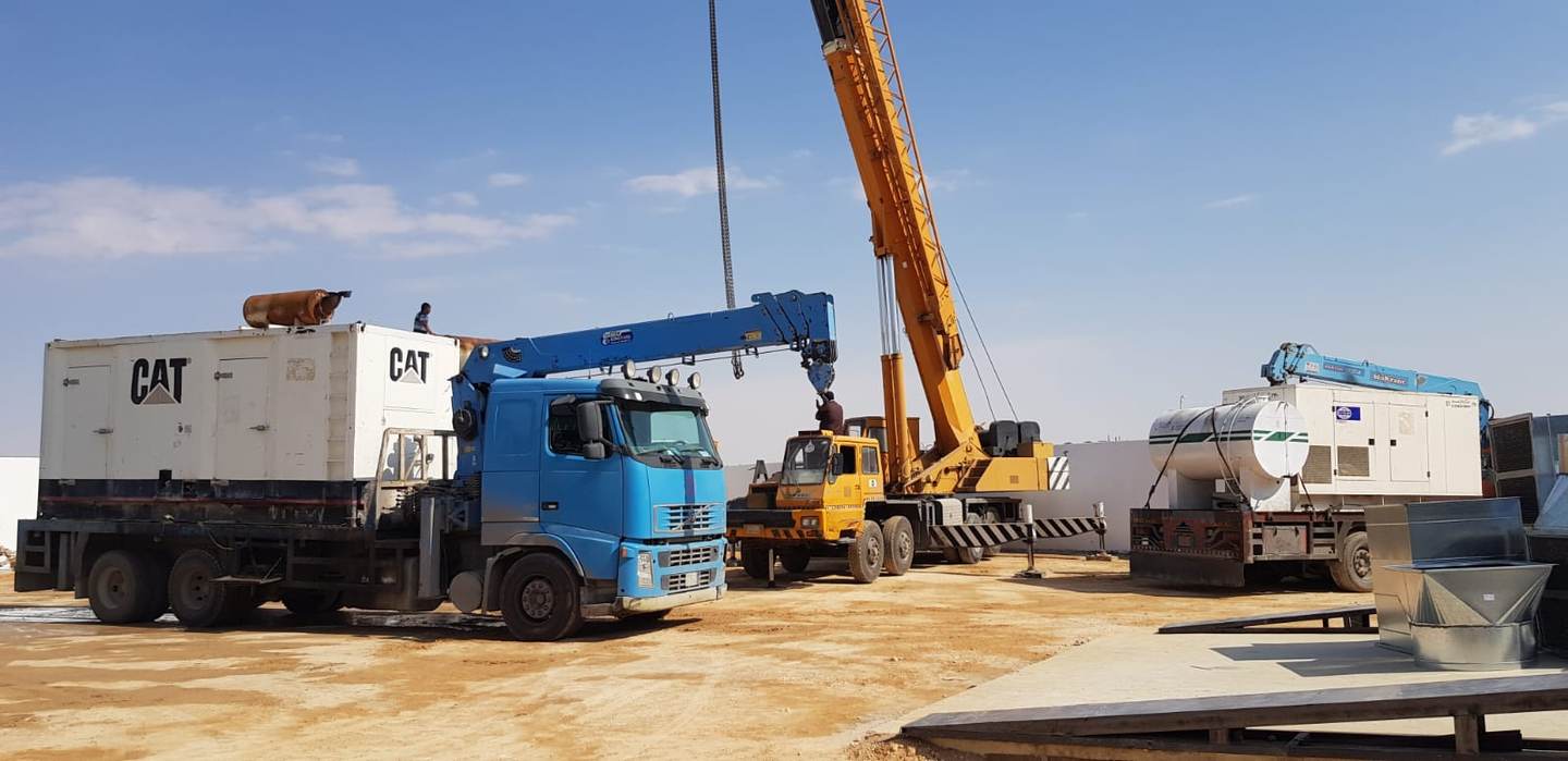 Container electrical panel system at a Riyadh stadium by White Dream