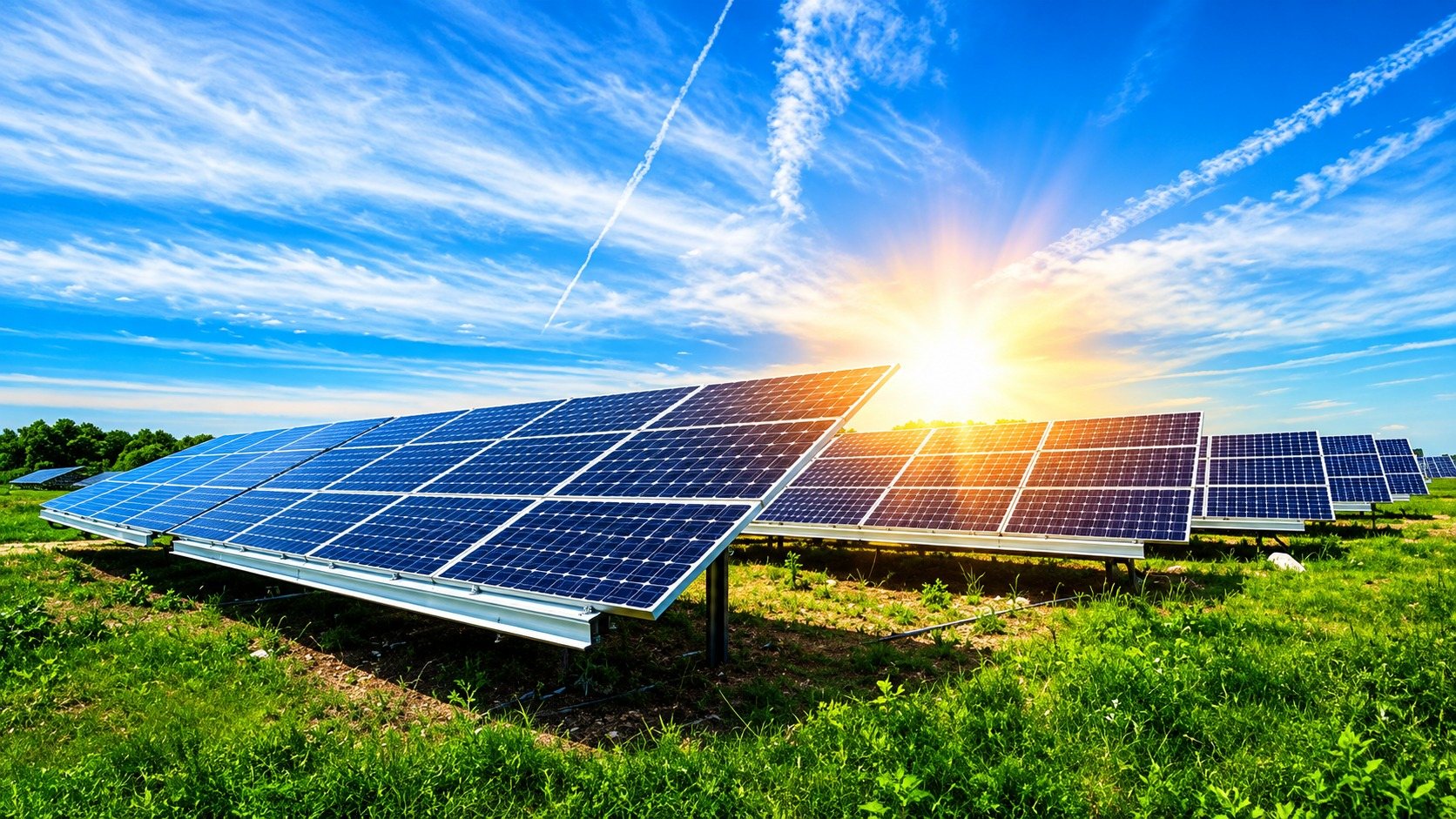 Solar panel array under maintenance and monitoring by White Dream in Saudi Arabia