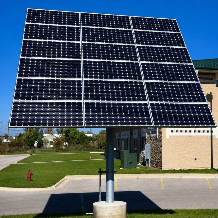 Hybrid solar and diesel generator installation project by White Dream in Saudi Arabia