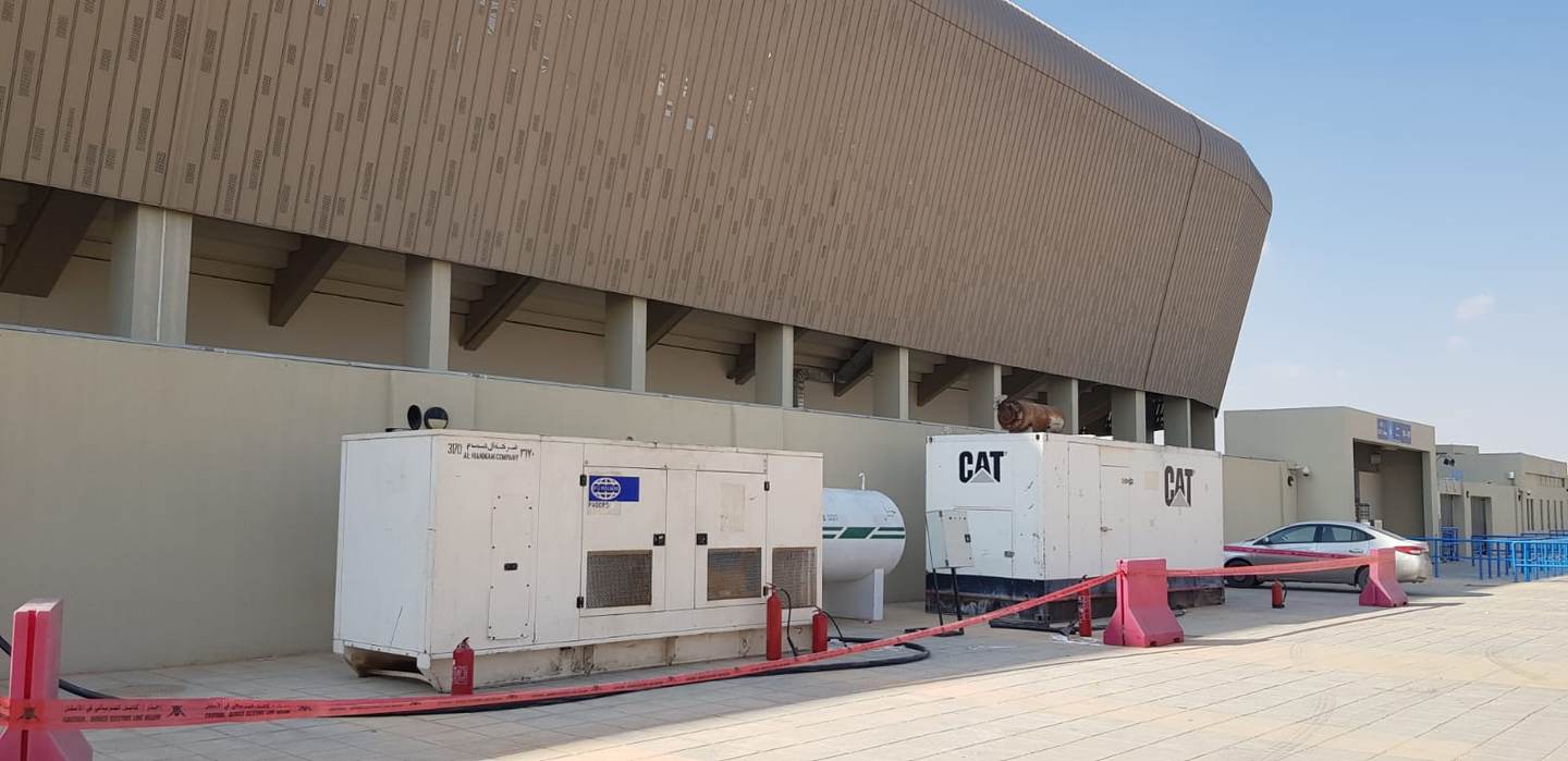 White Dream soundproof diesel generators installed on site